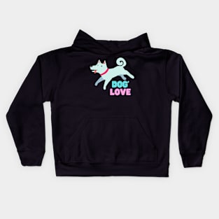 Love dogs my family Kids Hoodie